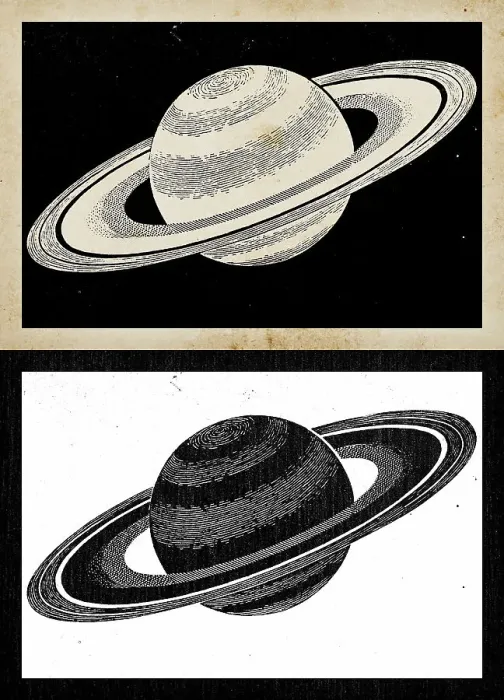 Framed Print : Antique engraving illustration: Saturn Framed Print : Antique engraving illustration: Saturn