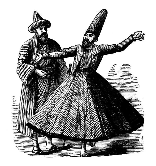 Framed Print : Antique engraving illustration: Turkish Dervishes Framed Print : Antique engraving illustration: Turkish Dervishes