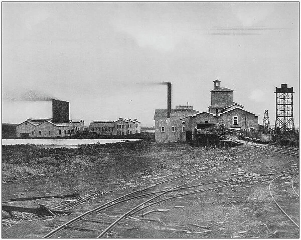 Antique historical photographs from the US Navy and Army: Sugar Mill, Hawaii