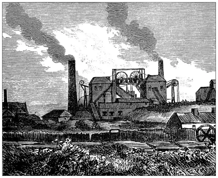 Framed Print : Antique illustration: Coal mine Framed Print : Antique illustration: Coal mine