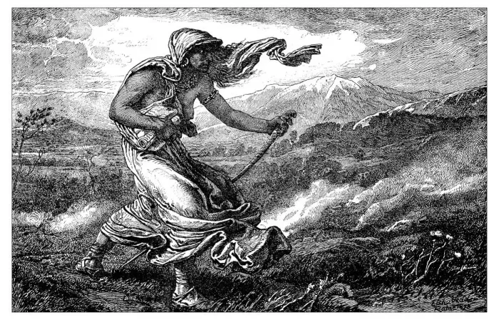 Framed Print : Antique illustration of the Cumean Sibyl Framed Print : Antique illustration of the Cumean Sibyl