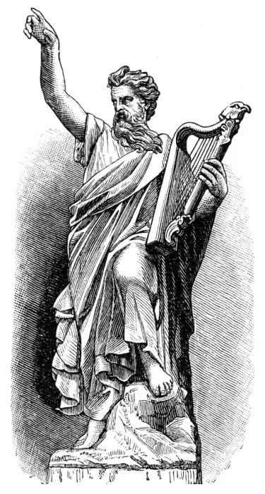 Framed Print : Druid. Antique illustration of a Druid Framed Print : Druid. Antique illustration of a Druid