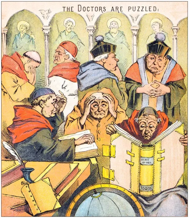 Framed Print : Antique illustration from fables picture book: The king and the abbot of Canterbury