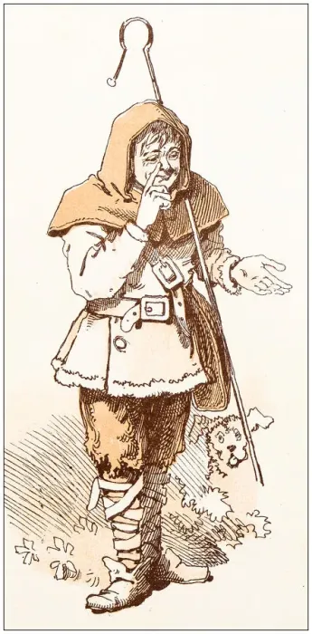 Framed Print : Antique illustration from fables picture book: The king and the abbot of Canterbury Framed Print : Antique illustration from fables picture book: The king and the abbot of Canterbury