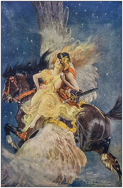 Antique Illustration: Fantasy fable