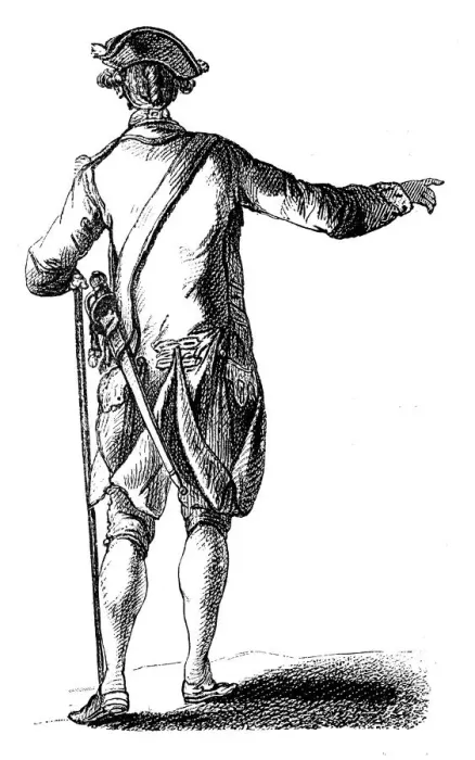 Framed Print : Antique illustration of French soldier Framed Print : Antique illustration of French soldier