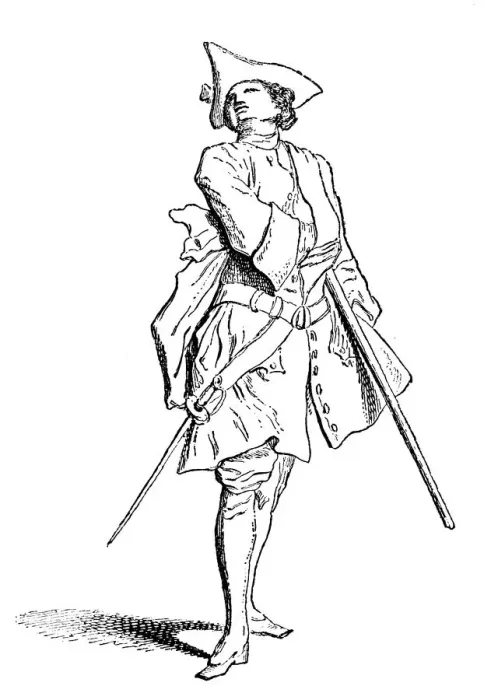 Framed Print : Antique illustration of French soldier
