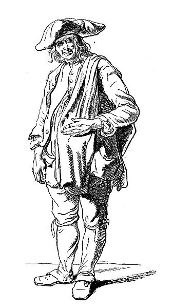 Antique illustration of man