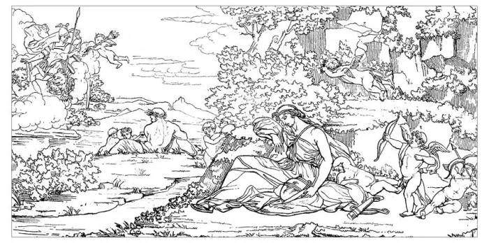 Framed Print : Antique illustration of Mars and Rhea Silvia Framed Print : Antique illustration of Mars and Rhea Silvia