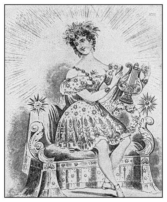 Framed Print : Antique illustration: Mrs Honey as Celestia Framed Print : Antique illustration: Mrs Honey as Celestia