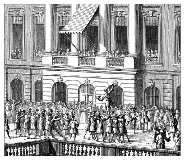 Framed Print : Antique illustration of parade for the king Framed Print : Antique illustration of parade for the king