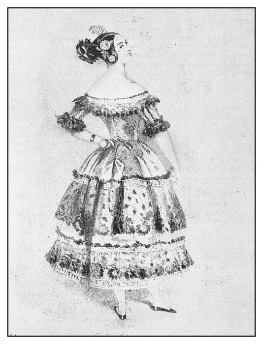 Framed Print : Antique illustration: Pauline Duvernay Framed Print : Antique illustration: Pauline Duvernay