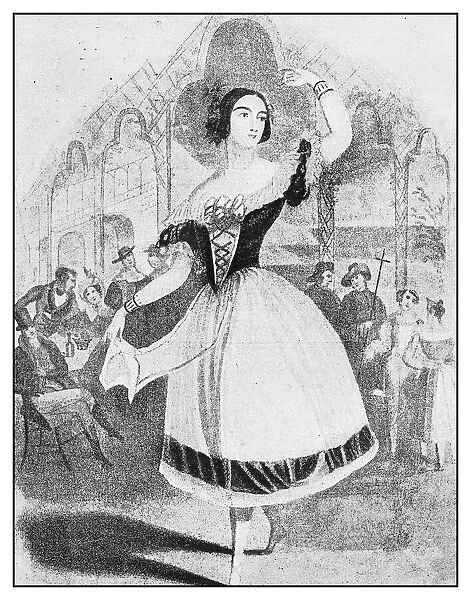 Antique illustration: Pauline Duvernay