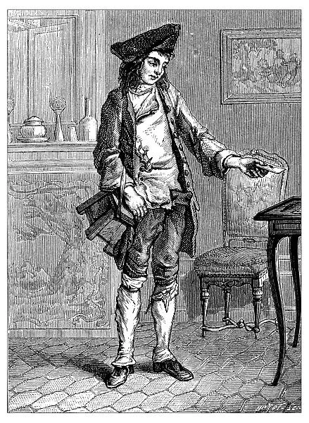 Antique illustration of people and jobs from Paris: Commissionaire