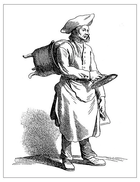 Antique illustration of people and jobs from Paris: Boilermaker coppersmith
