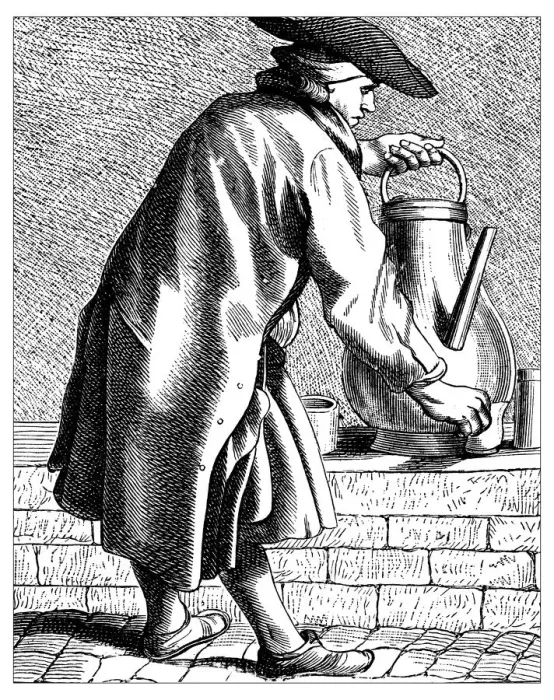Framed Print : Antique illustration of people and jobs from Paris: Coffee vendor Framed Print : Antique illustration of people and jobs from Paris: Coffee vendor