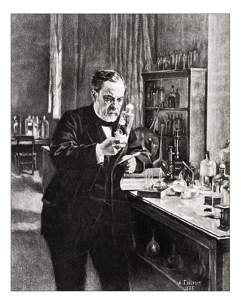 Antique illustration of Portrait de Pasteur by Edelfelt