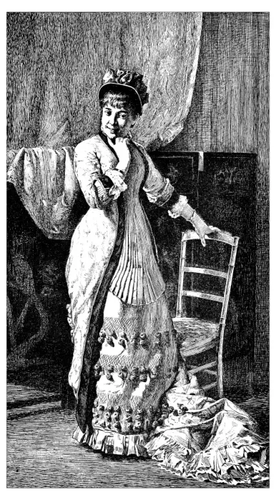 Framed Print : Antique illustration of Portrait of young lady (actress Anna Judic) Framed Print : Antique illustration of Portrait of young lady (actress Anna Judic)