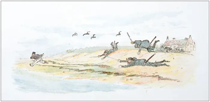 Framed Print : Antique illustration by Randolph Caldecott