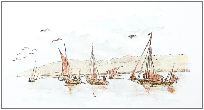 Framed Print : Antique illustration by Randolph Caldecott Framed Print : Antique illustration by Randolph Caldecott
