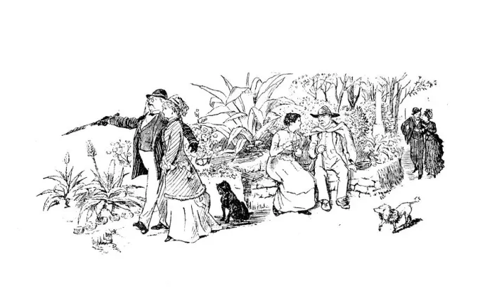 Framed Print : Antique illustration by Randolph Caldecott Framed Print : Antique illustration by Randolph Caldecott