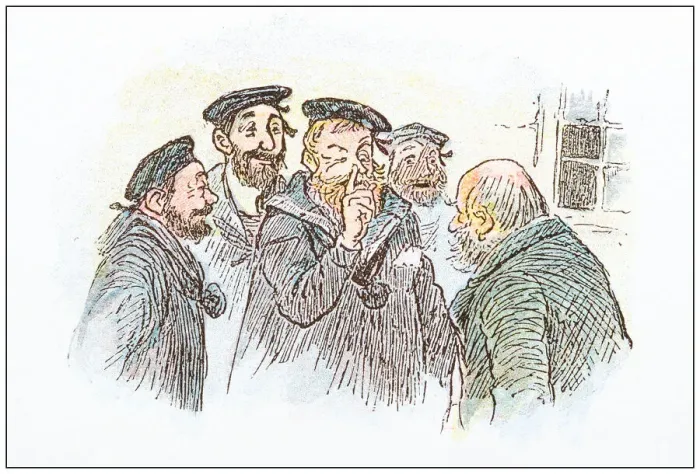 Framed Print : Antique illustration by Randolph Caldecott Framed Print : Antique illustration by Randolph Caldecott