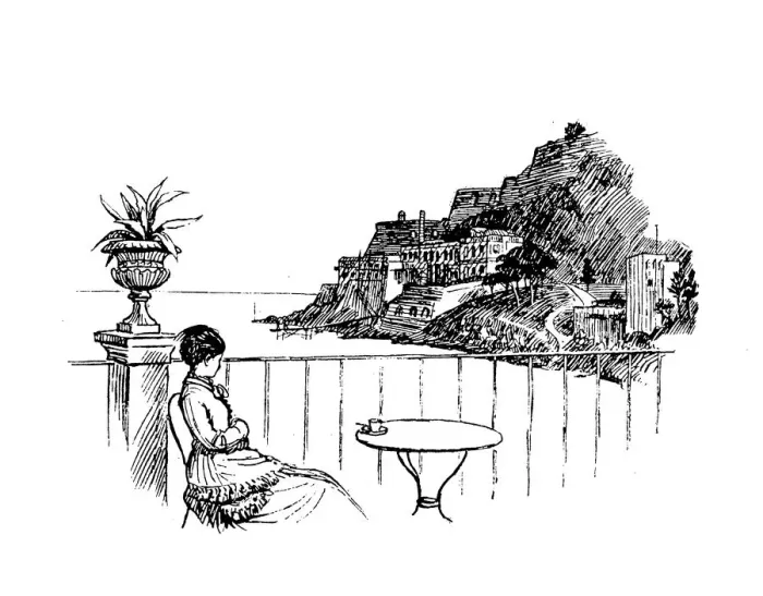 Framed Print : Antique illustration by Randolph Caldecott: Monaco Framed Print : Antique illustration by Randolph Caldecott: Monaco