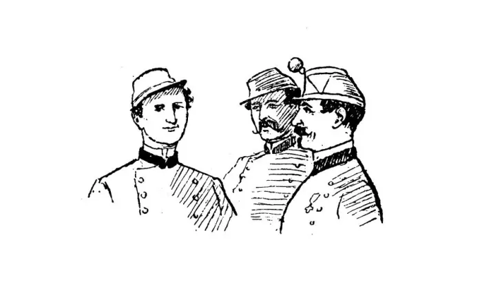 Framed Print : Antique illustration by Randolph Caldecott: Soldier Framed Print : Antique illustration by Randolph Caldecott: Soldier