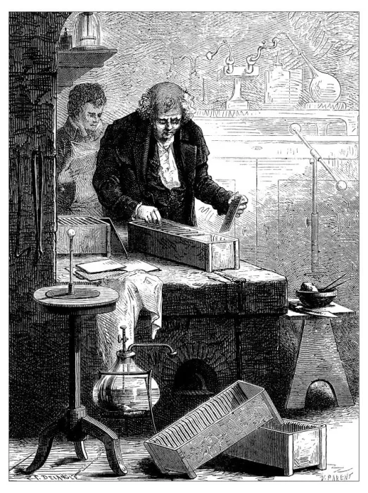 Framed Print : Antique illustration of scientific discoveries, electricity and magnetism: Cruikshank Framed Print : Antique illustration of scientific discoveries, electricity and magnetism: Cruikshank