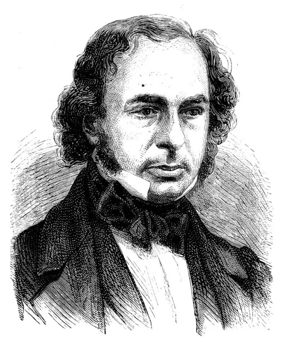 Framed Print : Antique illustration of scientist: Isambard Kingdom Brunel