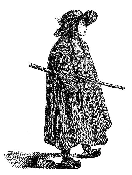 Antique illustration of shepherd