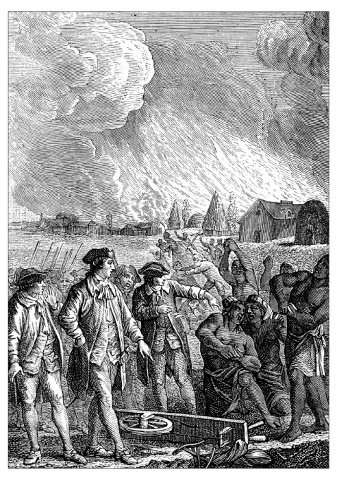 Framed Print : Antique illustration of slavery Framed Print : Antique illustration of slavery
