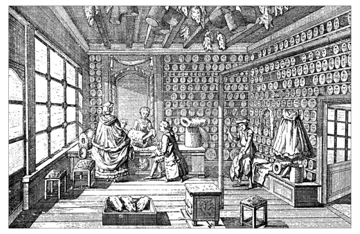 Framed Print : Antique illustration of store Framed Print : Antique illustration of store
