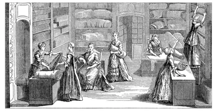 Framed Print : Antique illustration of store Framed Print : Antique illustration of store