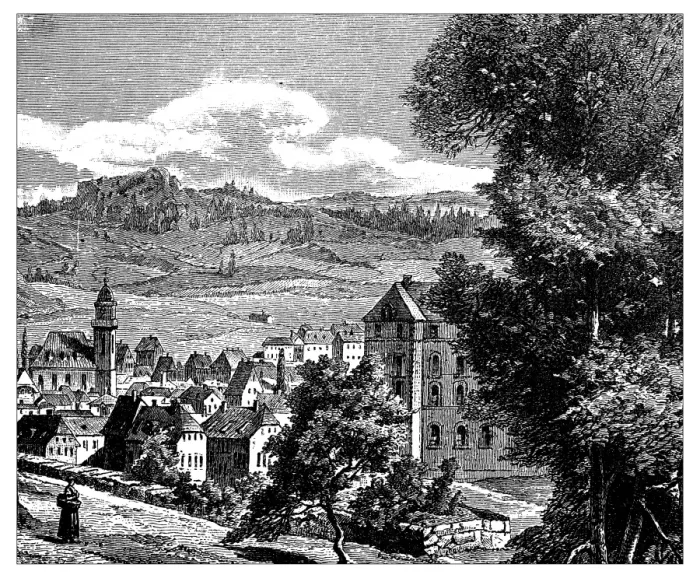 Framed Print : Antique illustration of Switzerland: La Chaux-de-Fonds Framed Print : Antique illustration of Switzerland: La Chaux-de-Fonds