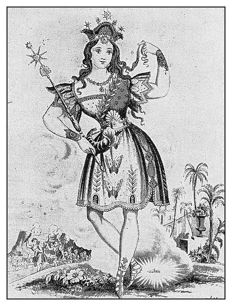 Antique illustration: Titania