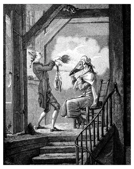 Framed Print : Antique illustration of toilette