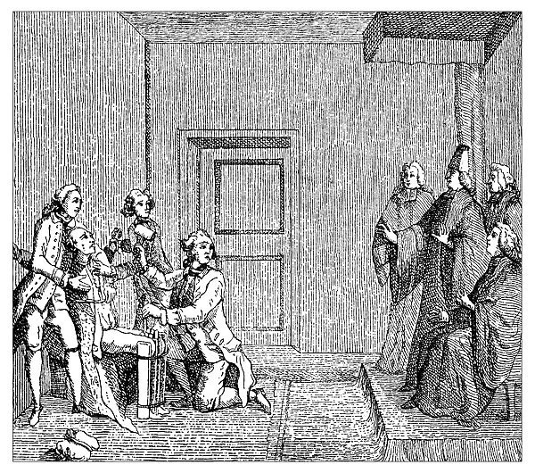 Antique illustration of tortures and death penalty