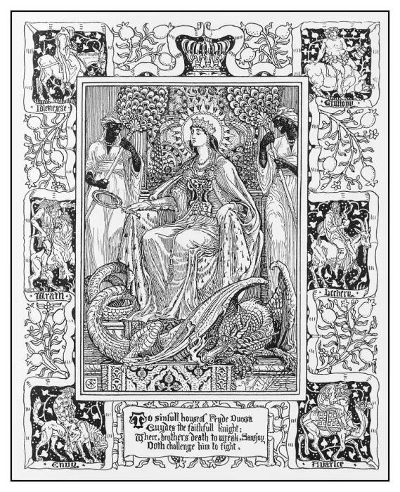 Framed Print : Antique illustration by Walter Crane Framed Print : Antique illustration by Walter Crane