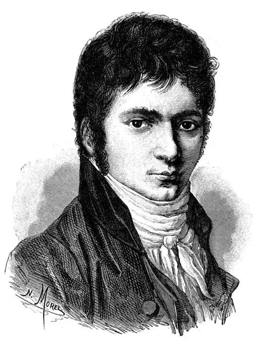 Framed Print : Antique illustration of young Beethoven Framed Print : Antique illustration of young Beethoven