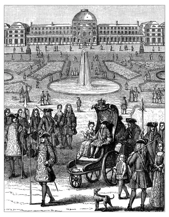 Framed Print : Antique Illustration of Young Louis XV Framed Print : Antique Illustration of Young Louis XV
