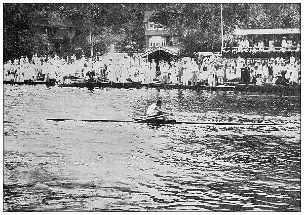 Antique image from British magazine: Henley rowing competition