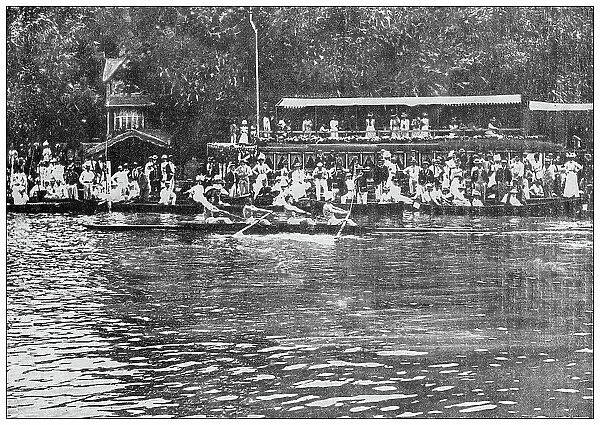 Antique image from British magazine: Henley rowing competition