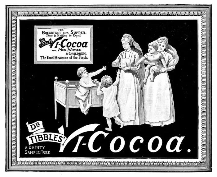 Framed Print : Antique image from British magazine: Vi-Cocoa Framed Print : Antique image from British magazine: Vi-Cocoa