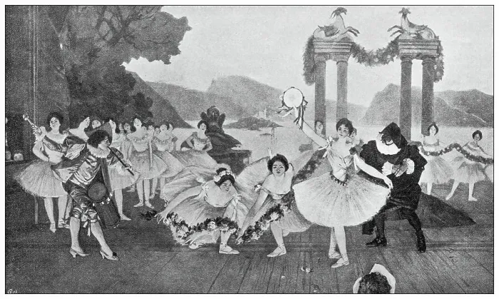 Framed Print : Antique image: Theatre national de l'Opera-Comique, Paris, Decoration paintings La Danse by Francois Flemeng Framed Print : Antique image: Theatre national de l'Opera-Comique, Paris, Decoration paintings La Danse by Francois Flemeng