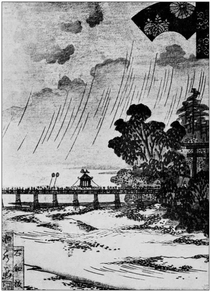 Antique Japanese Woodblock Print of Kyoto by Hokusai. Art Prints