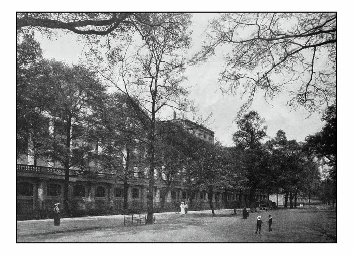 Framed Print : Antique London's photographs: Carlton House Terrace