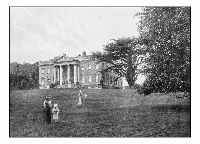 Framed Print : Antique London's photographs: Claremont, Esher Framed Print : Antique London's photographs: Claremont, Esher