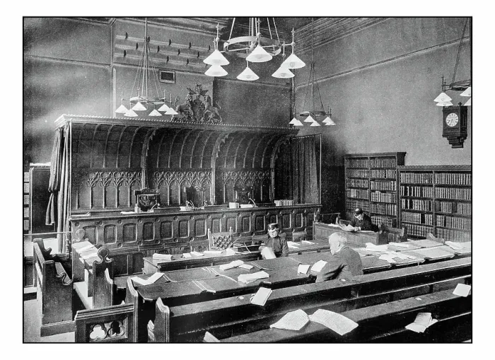 Framed Print : Antique London's photographs: The court of appeal, Royal Palace of Justice