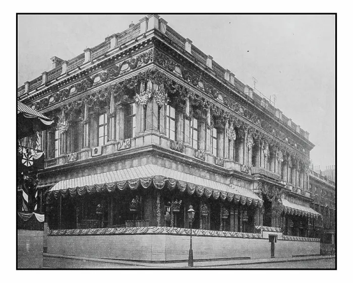 Framed Print : Antique London's photographs: Decorations at the Carlton Club and Marlborough House Framed Print : Antique London's photographs: Decorations at the Carlton Club and Marlborough House